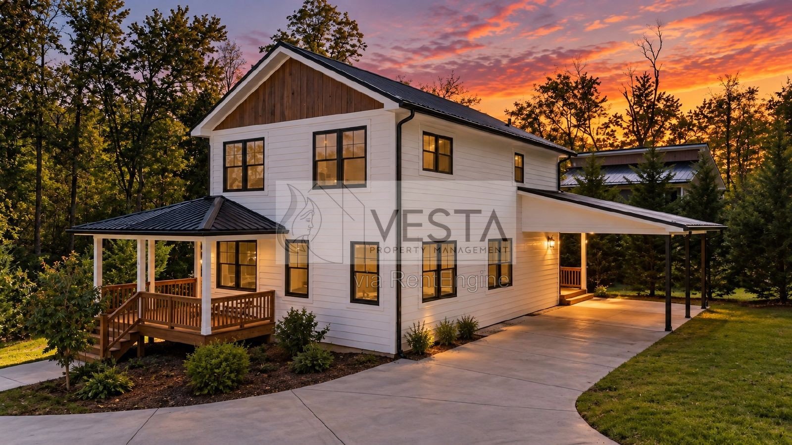 Modern 3BR/2.5BA Home Overlooking Stream — Walk to Downtown Weaverville property image